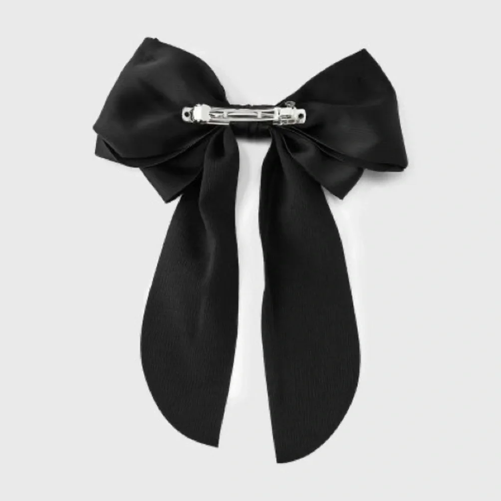 Satin Bow Hair Barrette A New Day Target Black